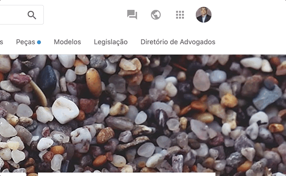 Tela mostrando como escolher o perfil